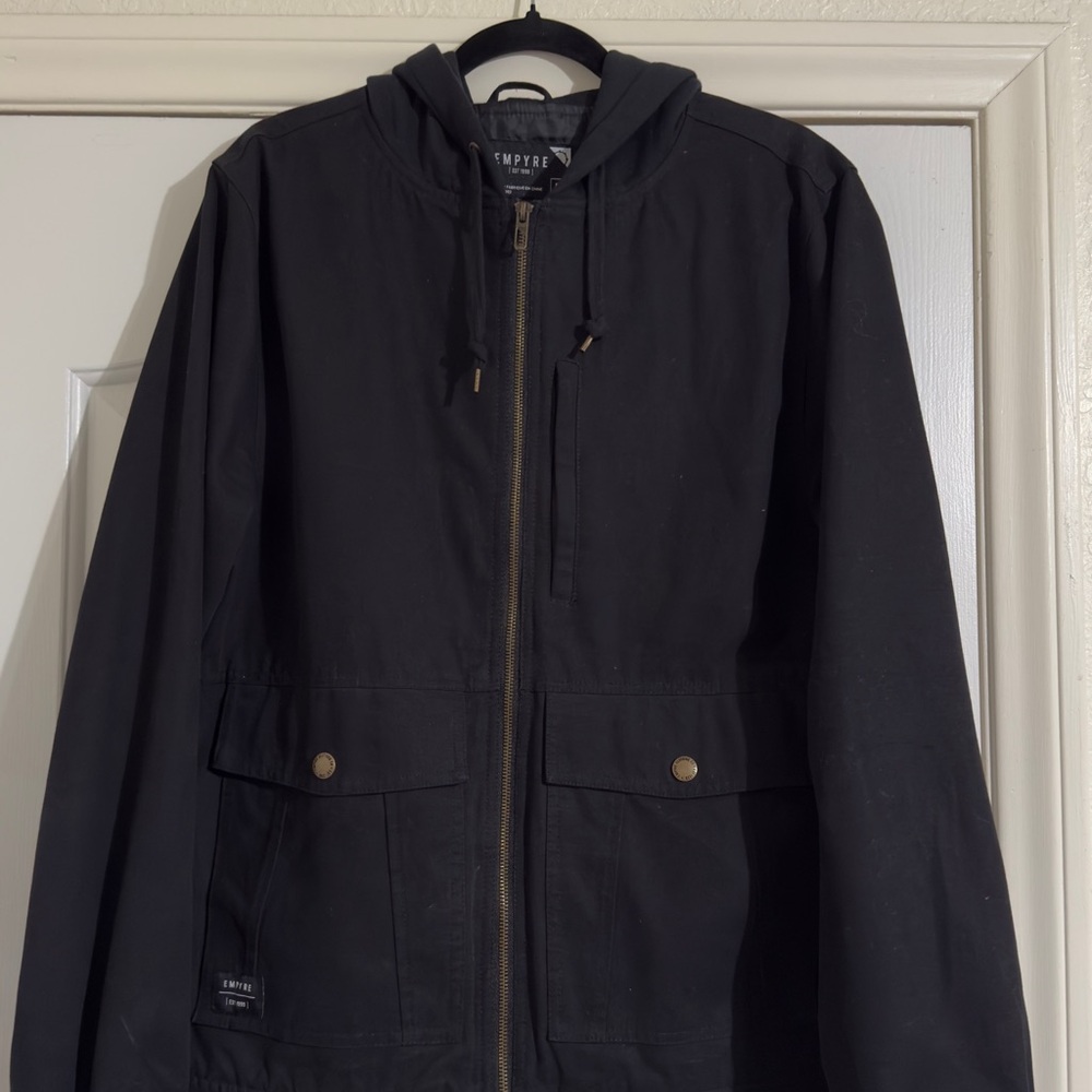 Empyre Black Hooded Jacket